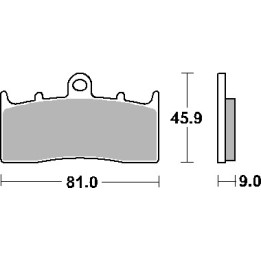 SBS klocki hamulcowe KH613 street standart ceramic