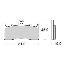 SBS klocki hamulcowe KH613 street performance (excel) sinter