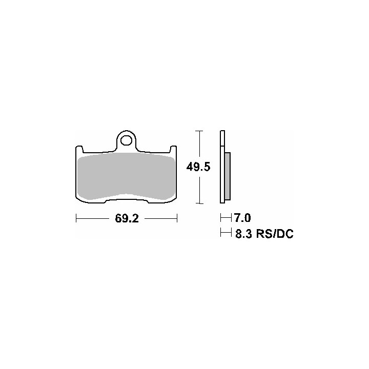 SBS klocki hamulcowe KH347 street performance (excel) sinter