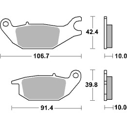 SBS klocki hamulcowe KH343 street standart ceramic