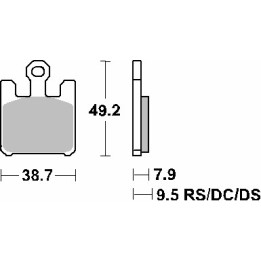 SBS klocki hamulcowe KH369 street performance (excel) sinter