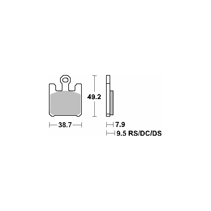 SBS klocki hamulcowe KH369 street performance (excel) sinter