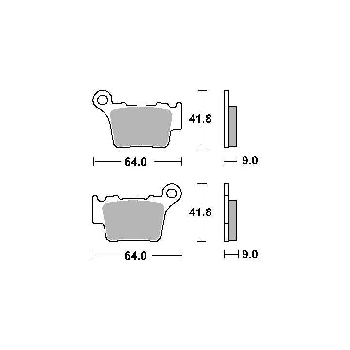 SBS klocki hamulcowe KH368 street standart ceramic