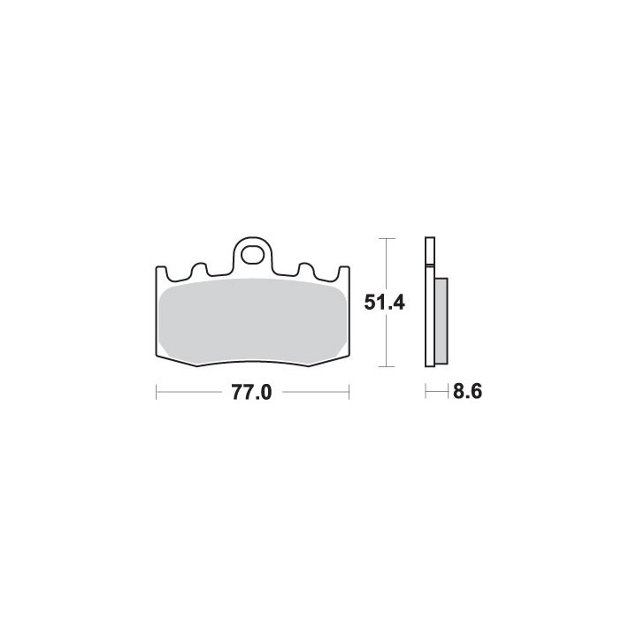 SBS klocki hamulcowe KH335 street performance (excel) sinter