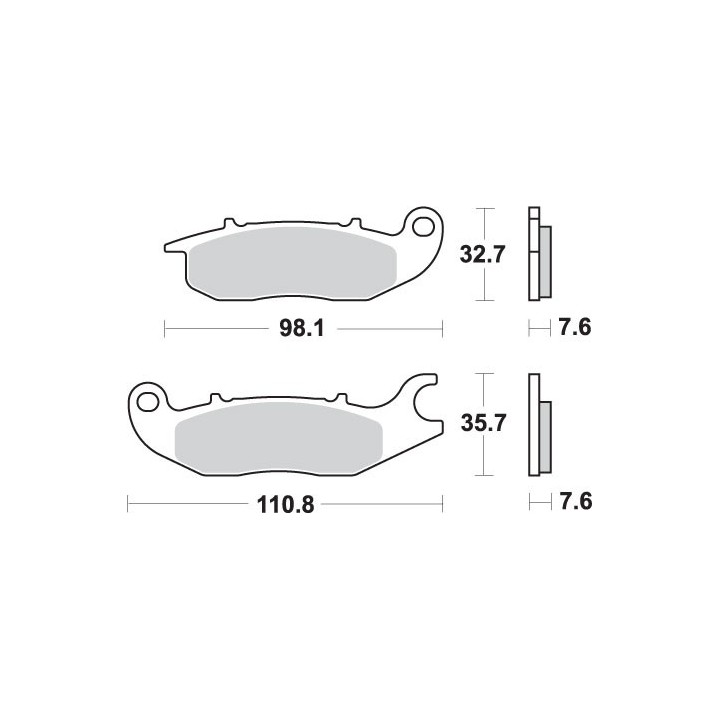SBS klocki hamulcowe KH375 street standart ceramic