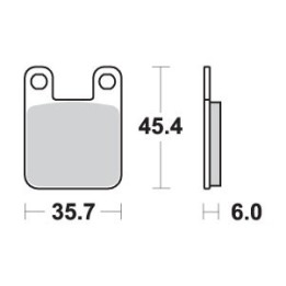 SBS klocki hamulcowe KH115 ceramic