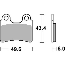 SBS klocki hamulcowe KH303 street standart ceramic