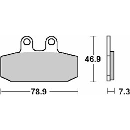 SBS klocki hamulcowe KH256 street standart ceramic aprilia atlantic 500 '02-'05, leonardo 125/150 '99-'06, scarabeo 125/150 '99…