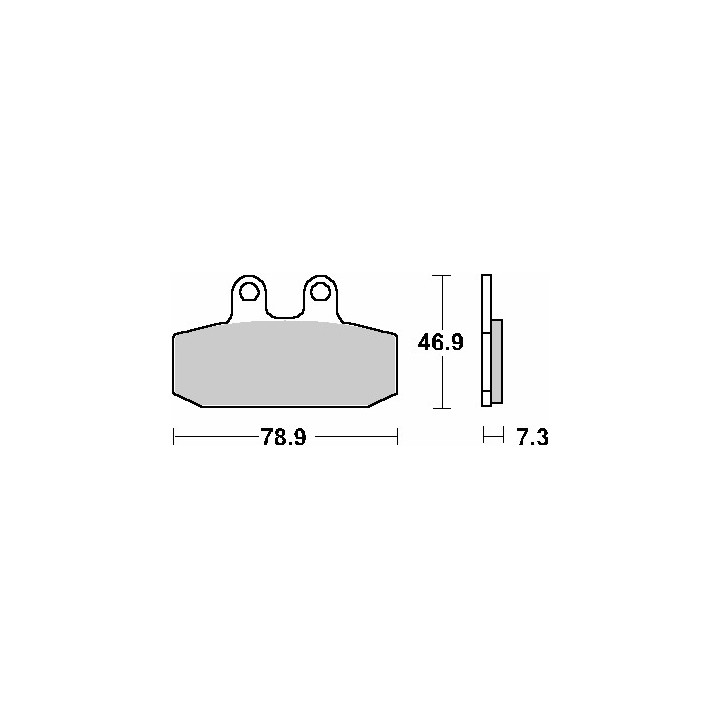 SBS klocki hamulcowe KH256 street standart ceramic aprilia atlantic 500 '02-'05, leonardo 125/150 '99-'06, scarabeo 125/150 '99…
