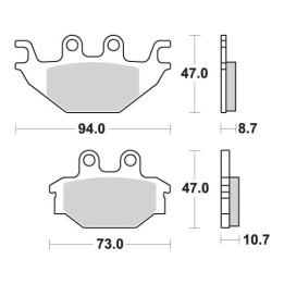 SBS klocki hamulcowe KH377 off-road sinter