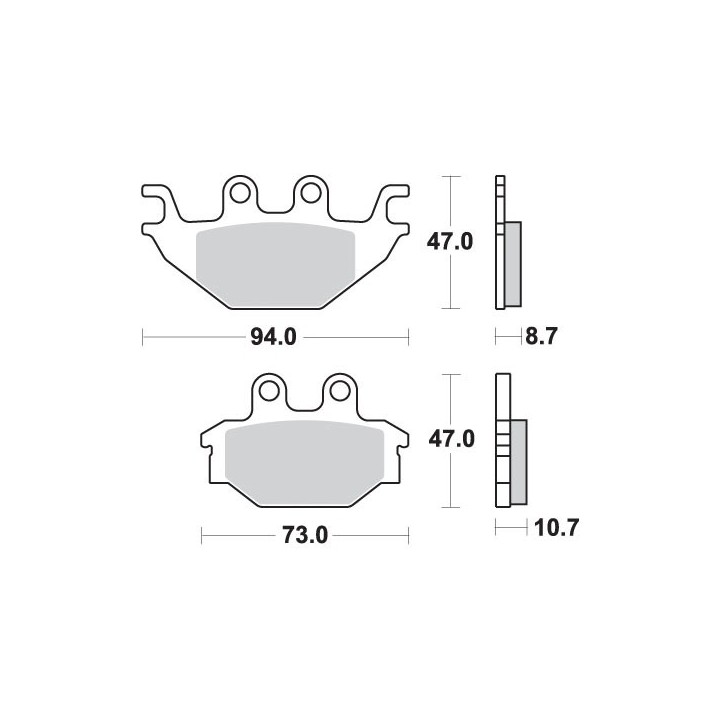 SBS klocki hamulcowe KH377 off-road sinter