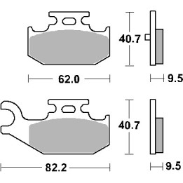 SBS klocki hamulcowe KH428 off-road sinter