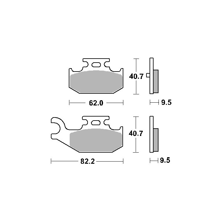 SBS klocki hamulcowe KH428 off-road sinter