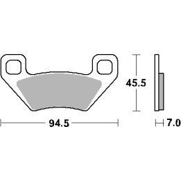 SBS klocki hamulcowe KH395 off-road racing sinter