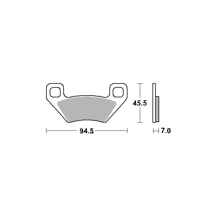 SBS klocki hamulcowe KH395 off-road racing sinter
