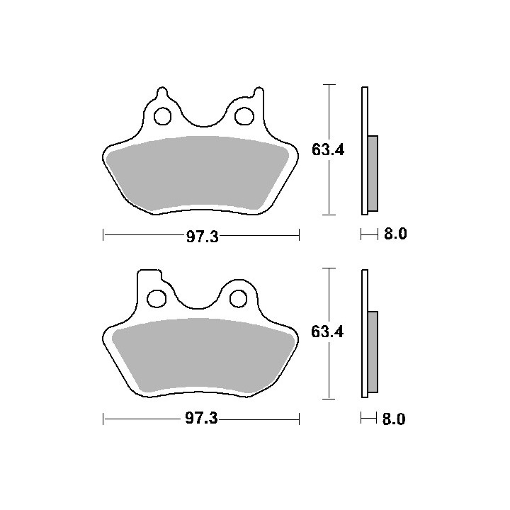 SBS klocki hamulcowe KH400 carbon