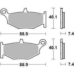 SBS klocki hamulcowe KH419 street standart ceramic
