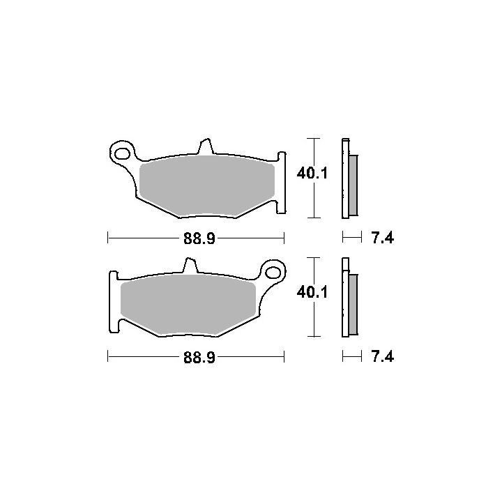 SBS klocki hamulcowe KH419 street standart ceramic