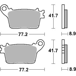 SBS klocki hamulcowe KH436 street standart ceramic