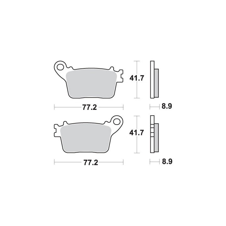 SBS klocki hamulcowe KH436 street performance (excel) sinter
