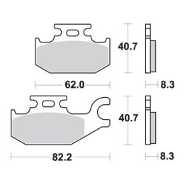 SBS klocki hamulcowe KH413 off-road sinter
