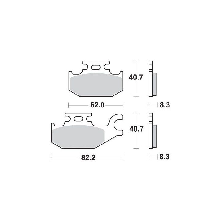 SBS klocki hamulcowe KH413 off-road sinter