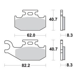 SBS klocki hamulcowe KH414 off-road sinter