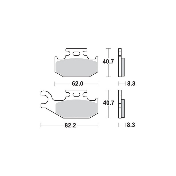 SBS klocki hamulcowe KH414 off-road sinter