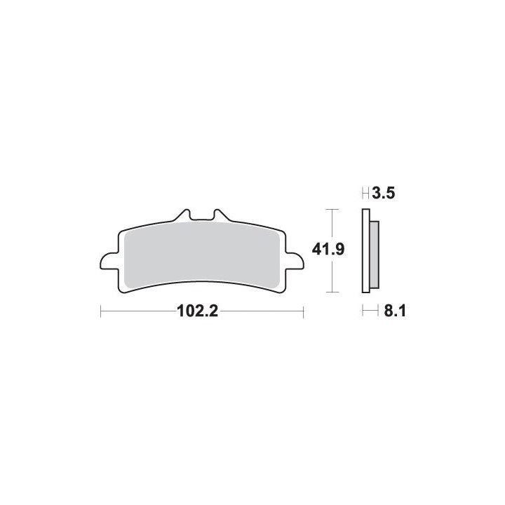 SBS klocki hamulcowe KH447 street performance (excel) sinter