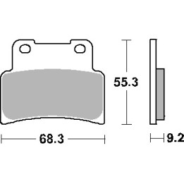 SBS klocki hamulcowe KH432 street standart ceramic