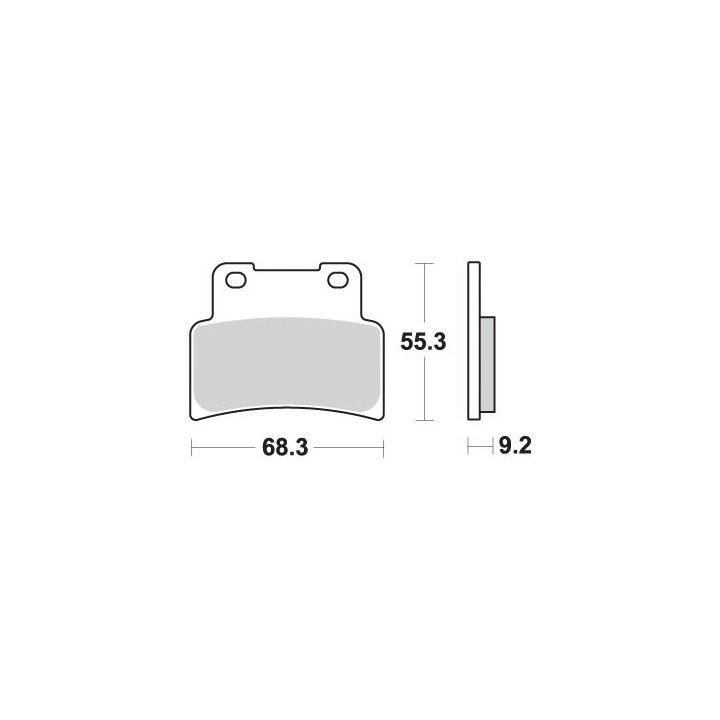 SBS klocki hamulcowe KH432 street performance (excel) sinter