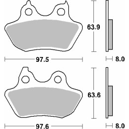 SBS klocki hamulcowe KH434 street standart ceramic