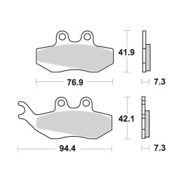 SBS klocki hamulcowe KH194 street standart ceramic