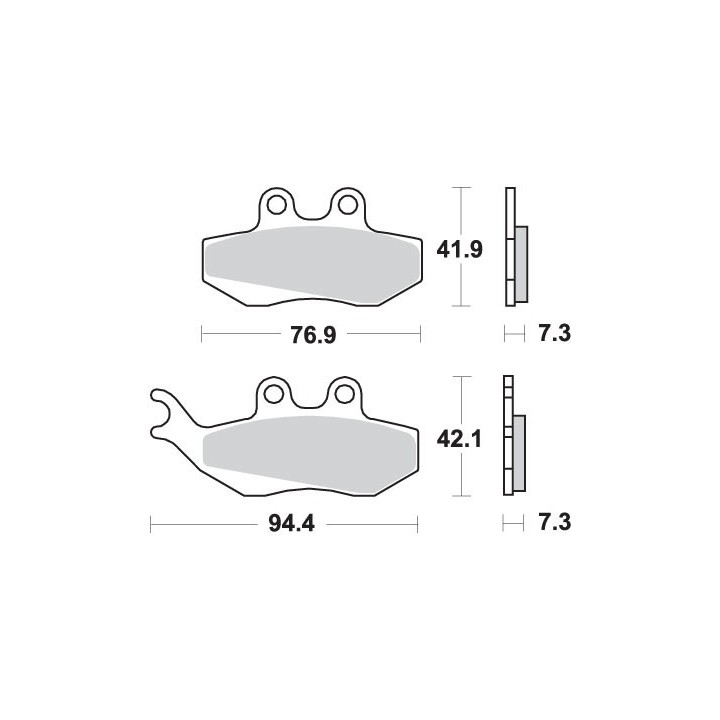 SBS klocki hamulcowe KH194 street standart ceramic