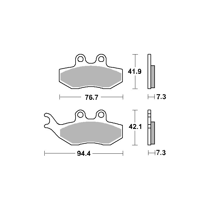 SBS klocki hamulcowe KH194 street standart ceramic
