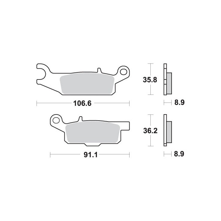 SBS klocki hamulcowe KH446 off-road sinter