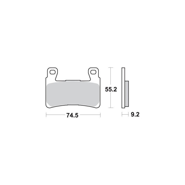 SBS klocki hamulcowe KH296 /KH265 street performance (excel) sinter