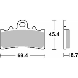 SBS klocki hamulcowe KH606 street standart ceramic