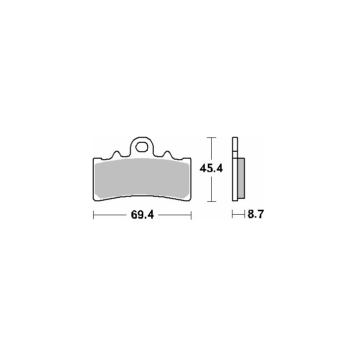 SBS klocki hamulcowe KH606 street standart ceramic
