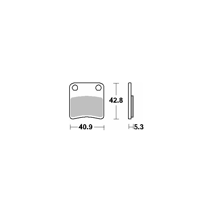 SBS klocki hamulcowe KH257/2 street standart ceramic