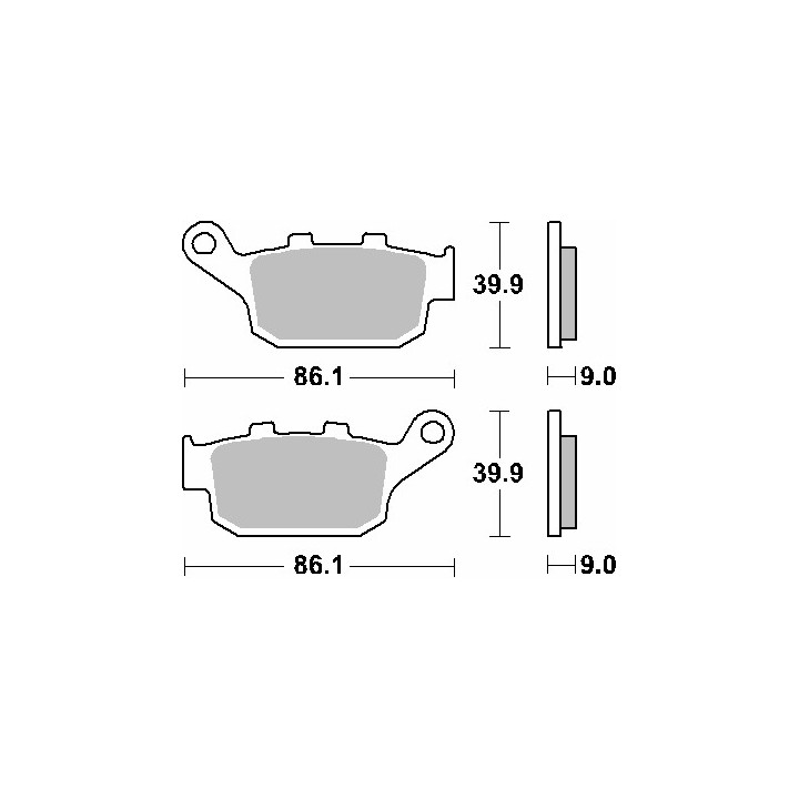 SBS klocki hamulcowe KH496 street standart ceramic