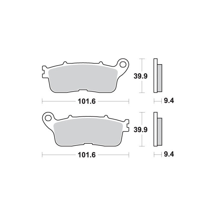 SBS klocki hamulcowe KH636 street performance (excel) sinter