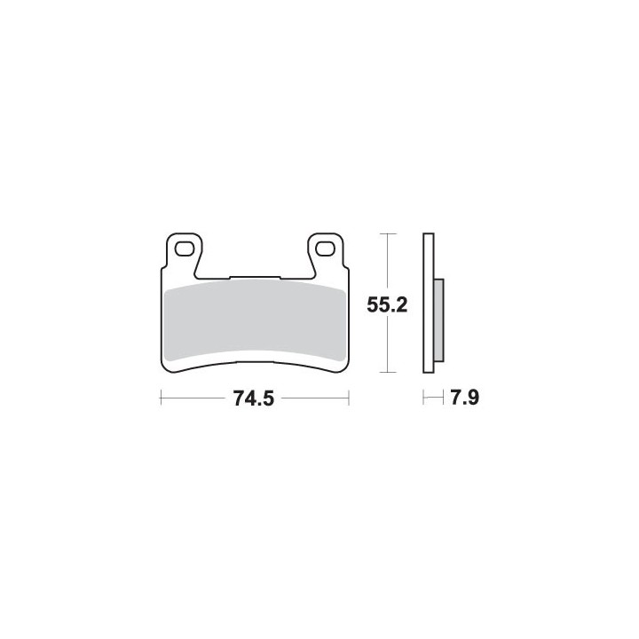 SBS klocki hamulcowe KH296 / KH265 street performance (excel) sinter
