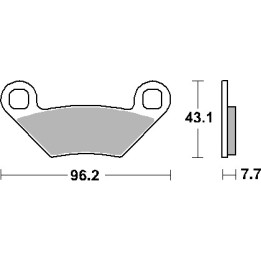 SBS klocki hamulcowe KH475 off-road sinter