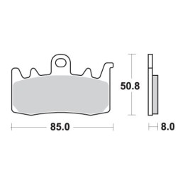 SBS klocki hamulcowe KH630 street performance (excel) sinter