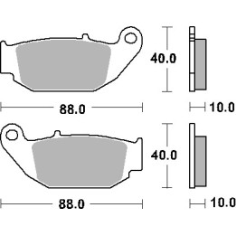 SBS klocki hamulcowe KH629 street standart ceramic