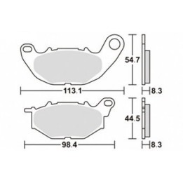 SBS klocki hamulcowe przód KH663 pasuje do: yamaha YZF-R25 '15-'20, YZF-R3 '15-'25, MT-03 '16-'25, MT-25 '16-'20