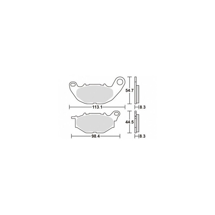 SBS klocki hamulcowe KH663 street performance (excel) sinter