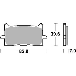 SBS klocki hamulcowe KH679 street performance (excel) sinter