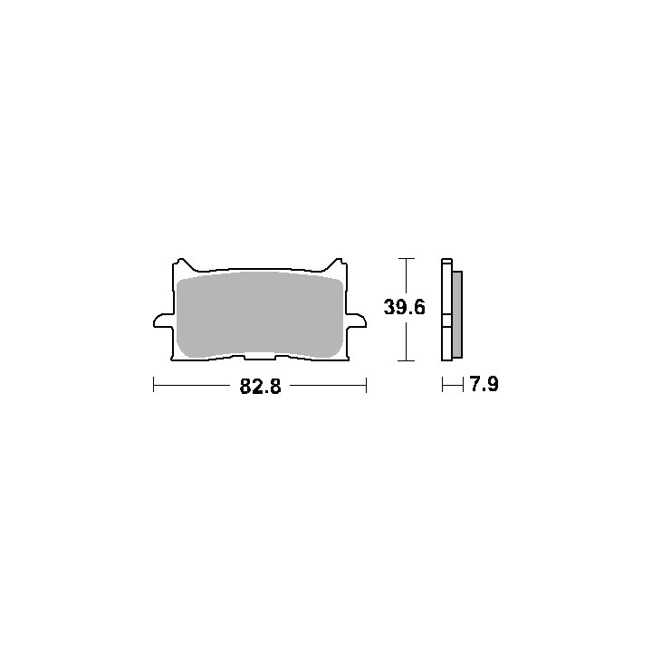 SBS klocki hamulcowe KH679 street performance (excel) sinter